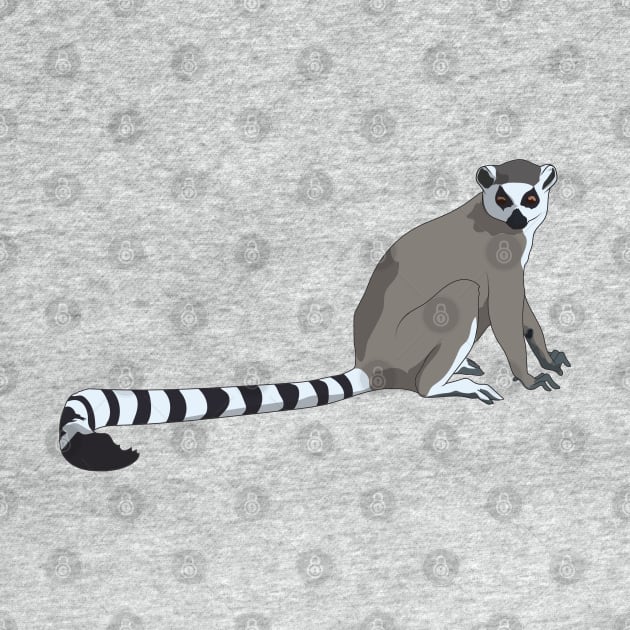 Ring Tailed Lemur by Sticker Steve